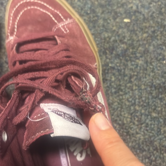 Vans Mens Sk8-Hi Maroon/Gum SZ.8 - Picture 11 of 12